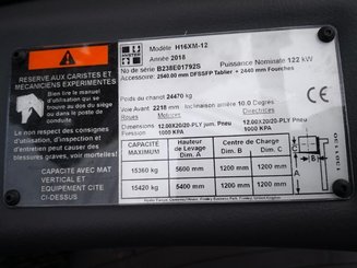Carretilla contrapesada de 4 ruedas Hyster H16XM-12