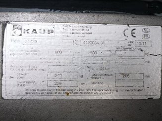 Folleto de uno o dos palets Kaup 2500