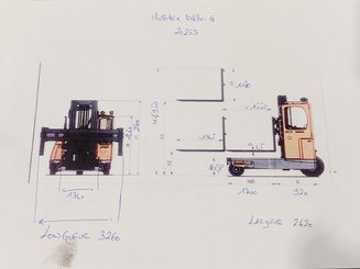 Carretilla carga lateral Hubtex DQ30-G - 14