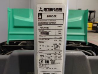 Transpaleta con conductor acompañante Mitsubishi PBP20N2E