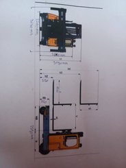 Carretilla multidireccional carga lateral Hubtex DQ40G