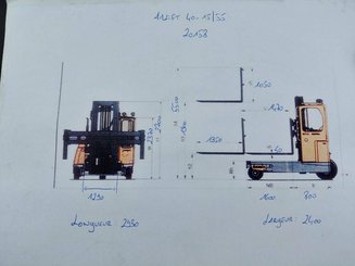 Carretilla multidireccional carga lateral AMLIFT 40-15/55 - 19