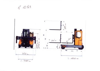 Carretilla multidireccional carga lateral Baumann EVS35-33/10-86,5/60 STLK - 9