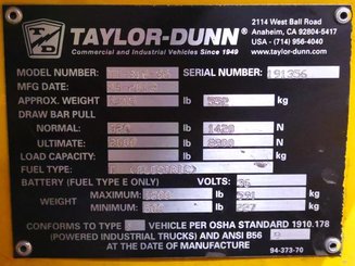 Tractor de remolque Taylor Dunn TT-316-36  - 9