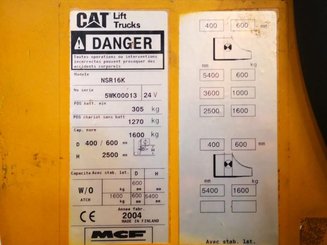 Apilador con plataforma Caterpillar NSR16K - 9