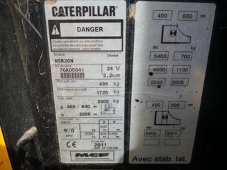 Apilador con plataforma Caterpillar NSR20N