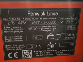 Apilador con conductor acompañante Fenwick L16AP - 5