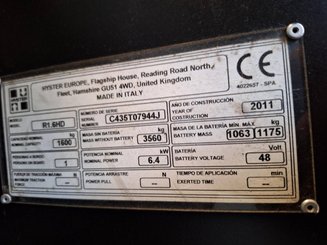 Carretilla retráctil Hyster R1.6H
