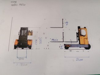 Carretilla multidireccional carga lateral Hubtex MQ30 - 11