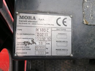 Carretilla contrapesada de 4 ruedas Mora M180C - 10