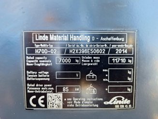 Carretilla contrapesada de 4 ruedas Linde H70 D
