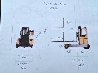 Carretilla carga lateral AMLIFT C40-14/40