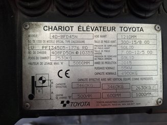 Carretilla contrapesada de 4 ruedas Toyota 408 FD45 N