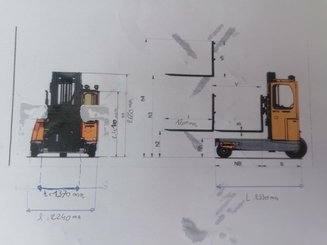 Carretilla multidireccional carga lateral AMLIFT C40-12/55 - 25