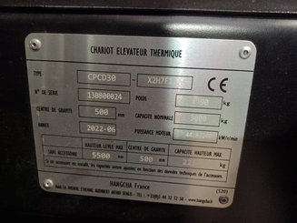 Carretilla contrapesada de 4 ruedas Hangcha XF30D-2