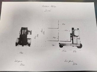 Carretilla multidireccional carga lateral Hubtex MQ40